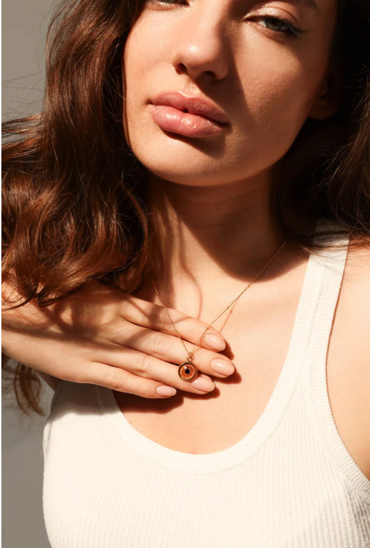 Gold Eye Necklace